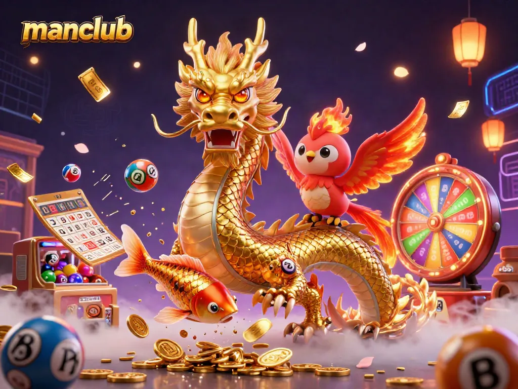 Experience the thrill of manclub, featuring dynamic casino elements and vivid characters in an exciting scene.