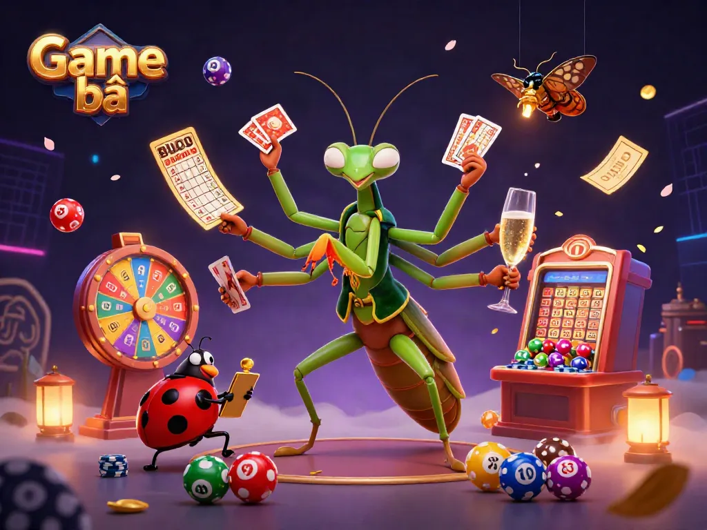 Engage in Game bài excitement with vibrant cards, chips, and dynamic casino elements.