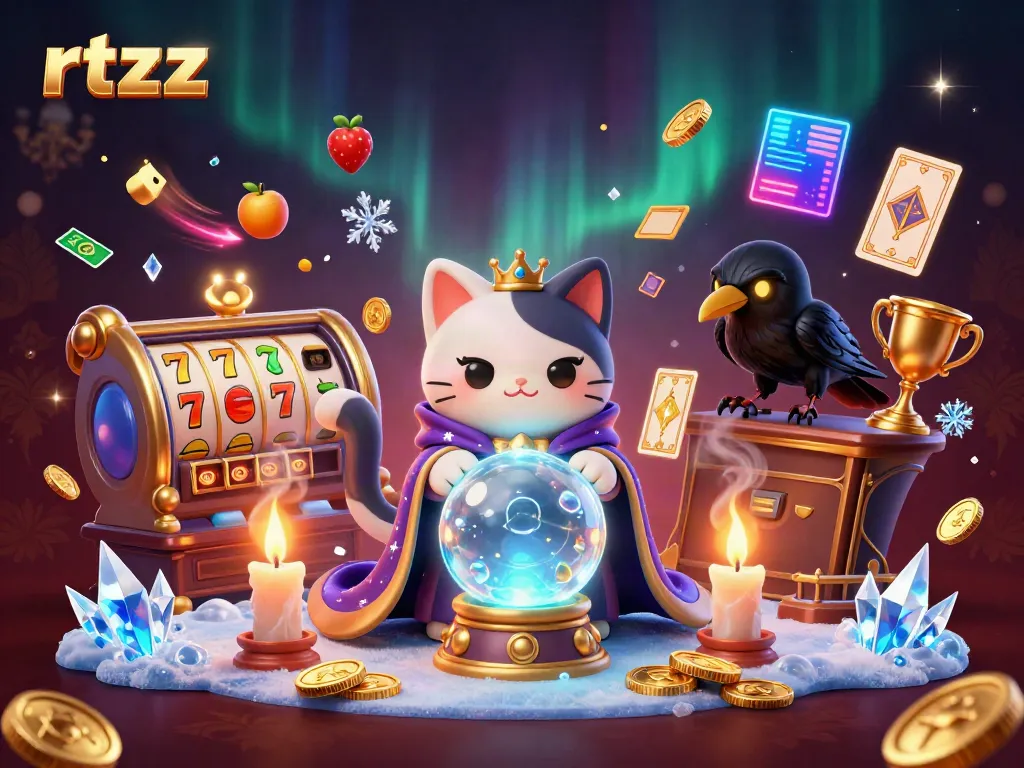 Experience the thrill of rtzz's interactive casino games with vibrant 3D cartoon characters and dynamic elements.