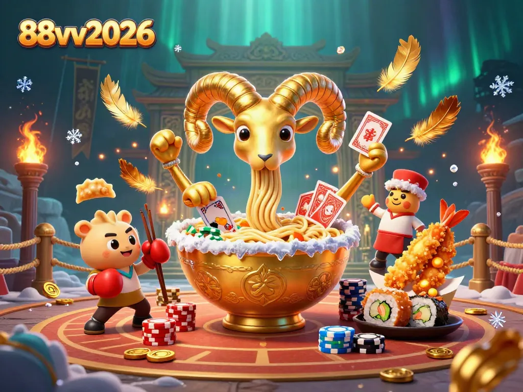 Engage with 88vv2026’s vibrant casino scene showcasing unique characters at a dynamic betting arena.