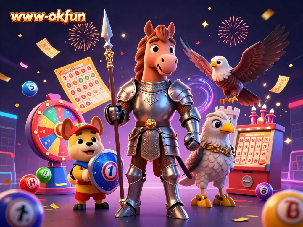 Win big with www-okfun as a knight and puppy embark on a prize-filled quest!