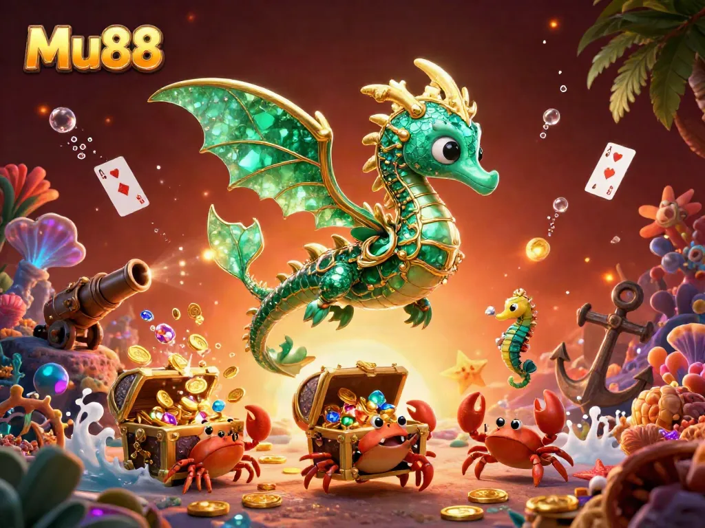 Experience thrilling wins at Mu88 with a vibrant underwater treasure hunt.