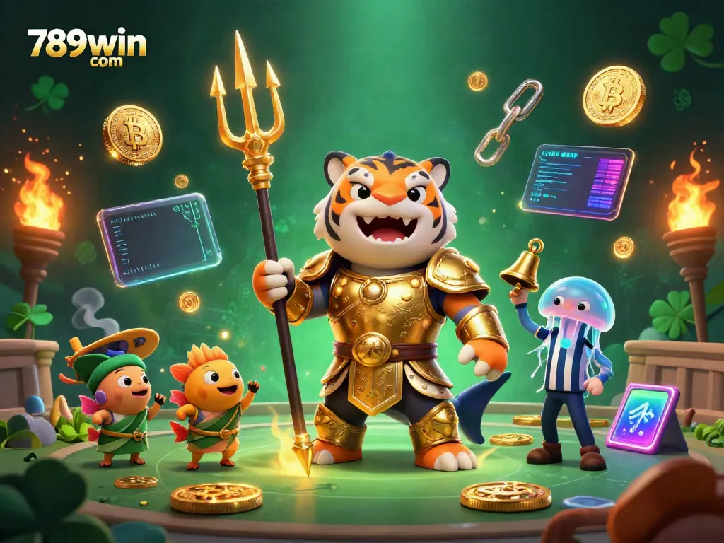 Experience the thrill of gaming with 789win com in this vibrant 3D casino scene.