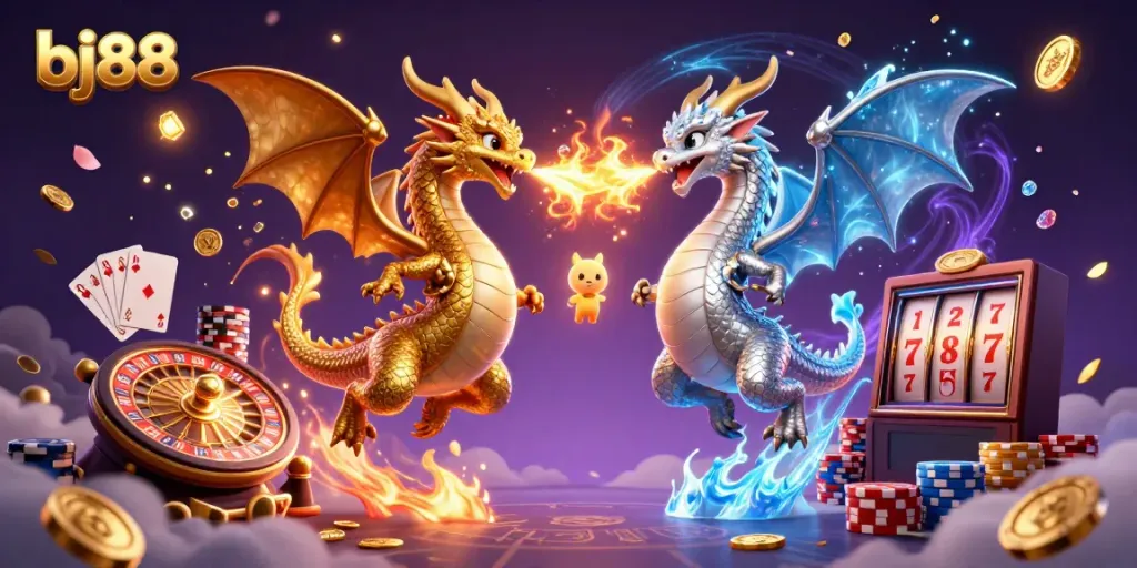 Experience exhilarating wins at bj88 with dynamic dragons, gold coins, and lively casino elements.