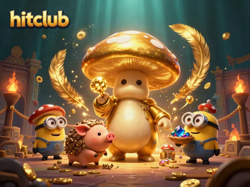 Engage with hitclub's magical gaming experience where treasures abound in a vibrant casino scene.