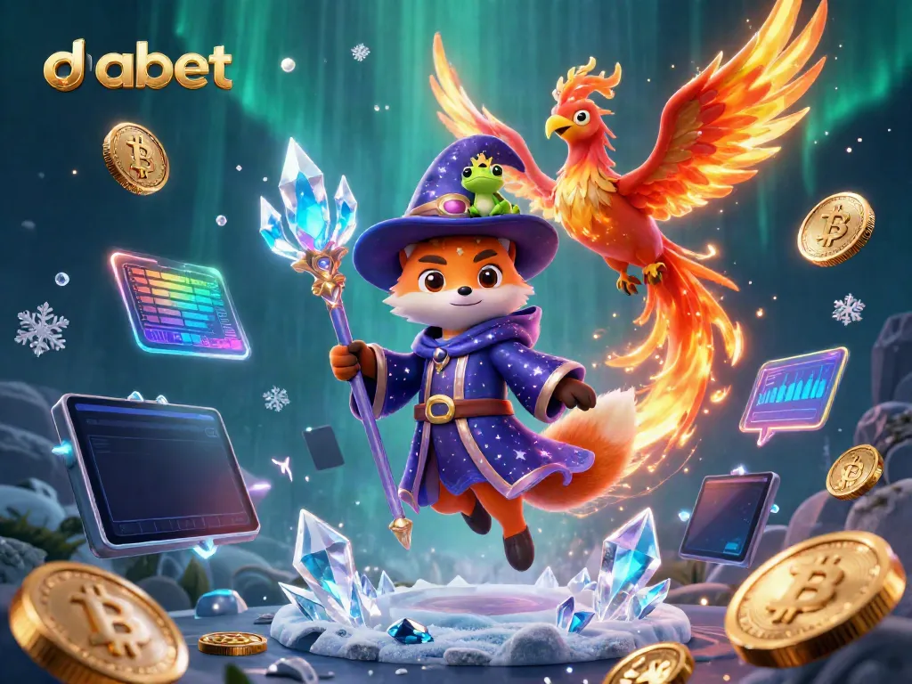 Engage with dabet's thrilling gaming experience featuring cartoon characters in a vibrant casino scene.
