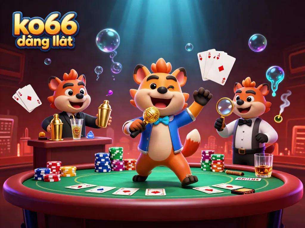 Engage in lively gaming at ko66 đăng nhập with hyenas running a comedy casino club.