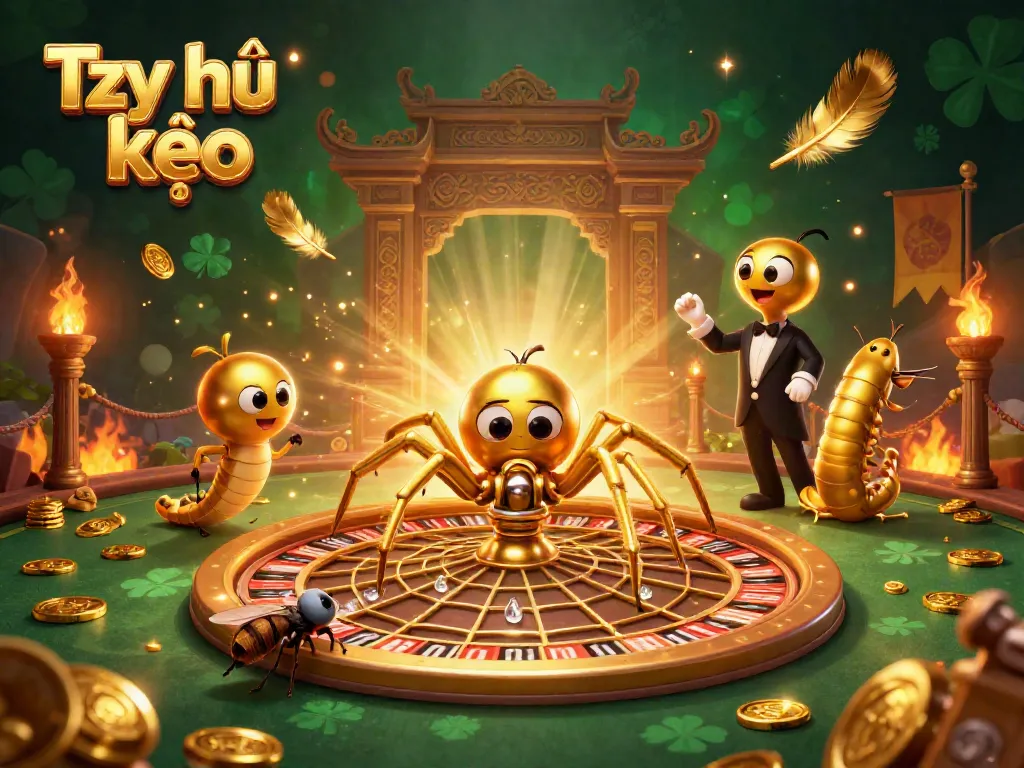 Tỷ lệ kèo highlights thrilling sports betting action in a vibrant 3D cartoon scene.